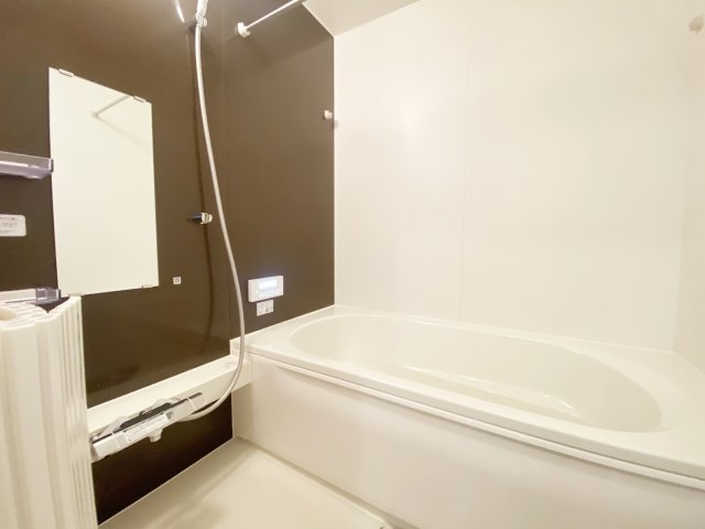 『八王子市新築戸建て』八王子市上柚木691-3【仲介手数料無料】　３期の浴室|～仲介手数料無料☆八王子ひなた不動産～　八王子市上柚木　新築戸建て