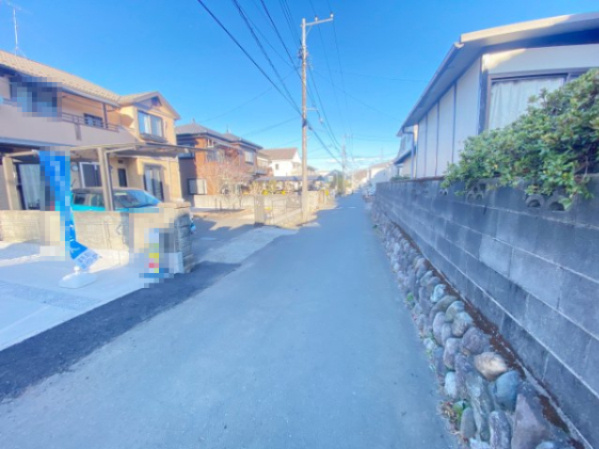 『八王子市新築戸建て』八王子市上柚木691-3【仲介手数料無料】　３期の前面道路含む現地写真|～仲介手数料無料☆八王子ひなた不動産～　八王子市上柚木　新築戸建て