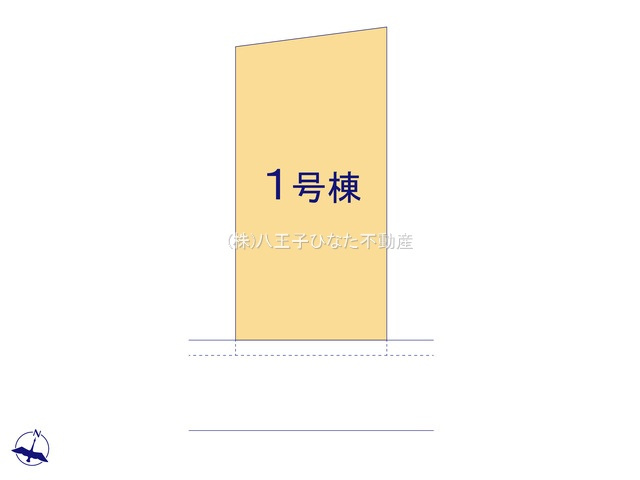 『八王子市新築戸建て』八王子市上柚木691-3【仲介手数料無料】　３期の区画図|～仲介手数料無料☆八王子ひなた不動産～　八王子市上柚木　新築戸建て