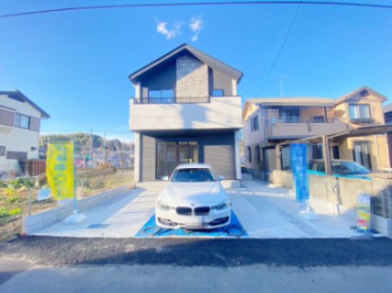 『八王子市新築戸建て』八王子市上柚木691-3【仲介手数料無料】　３期の外観|～仲介手数料無料☆八王子ひなた不動産～　八王子市上柚木　新築戸建て