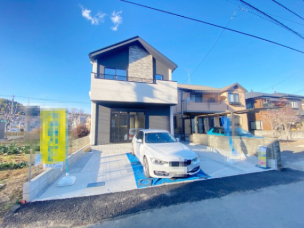 『八王子市新築戸建て』八王子市上柚木691-3【仲介手数料無料】　３期の前面道路含む現地写真|～仲介手数料無料☆八王子ひなた不動産～　八王子市上柚木　新築戸建て