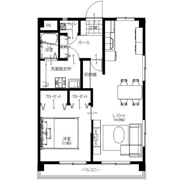 フリージア高木の間取り
