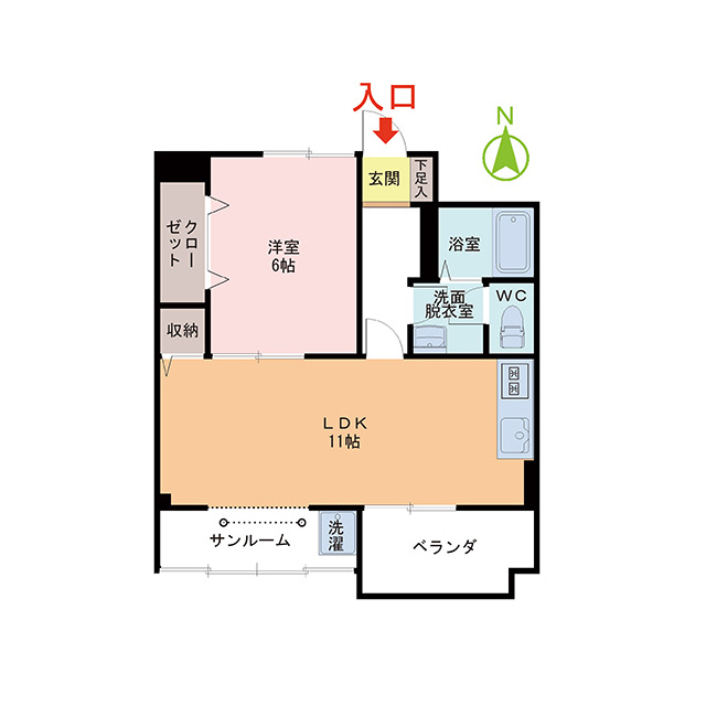 パルティール成和の間取り