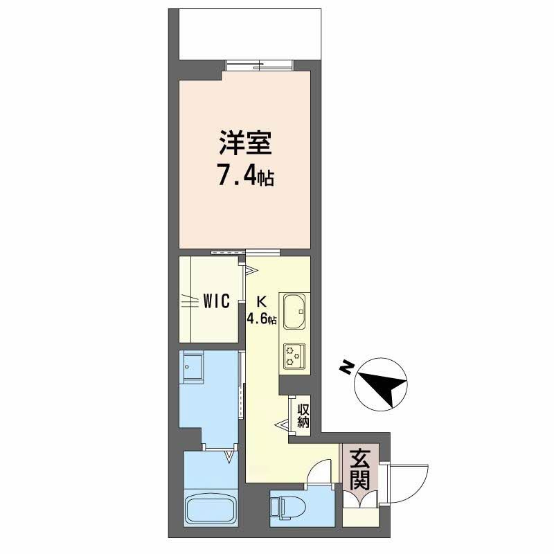 熊本市中央区本荘５丁目の賃貸マンションの間取り