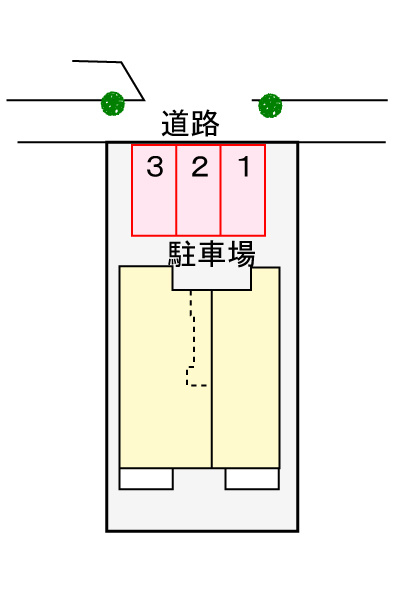 ミニヨン カフェの区画図