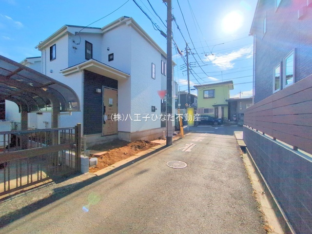 祝：成約済み　八王子市　散田町　新築戸建て　１３期の前面道路含む現地写真|～仲介手数料無料☆八王子ひなた不動産～　八王子市散田町　新築戸建て
