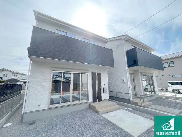 近江八幡市北之庄町　第1期　新築一戸建ての外観|安心の10年保証！外観を美しく保ち、雨水で汚れを落とします！気になることがありましたら、お気軽にお問い合わせください！