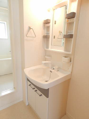 熊本市北区龍田２丁目のアパートの洗面所