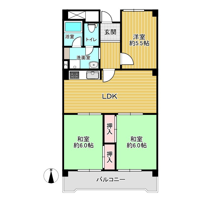 プラザフェニックス桜公園の間取り