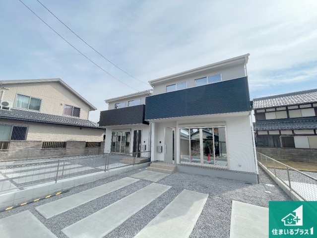 近江八幡市北之庄町　第1期　新築一戸建ての外観|安心の10年保証！外観を美しく保ち、雨水で汚れを落とします！気になることがありましたら、お気軽にお問い合わせください！
