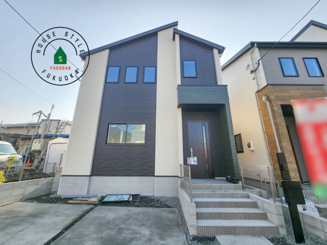 大野城市乙金東1丁目第2第3-3棟(1号棟)の外観|デザイン性のある外観です。