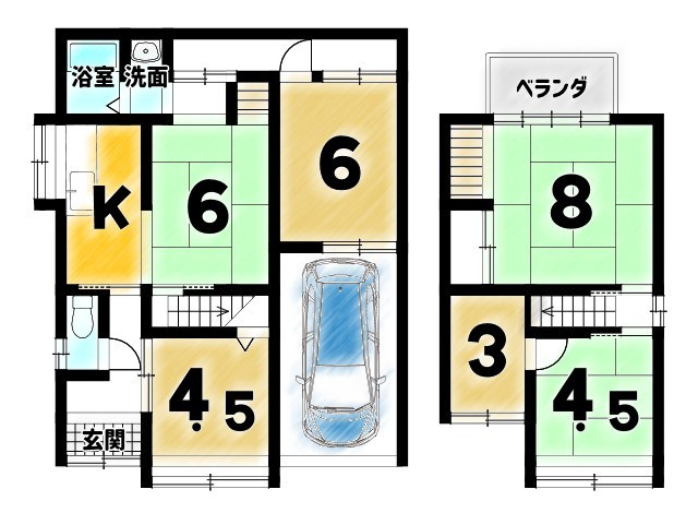 嵐山茶尻町の間取り