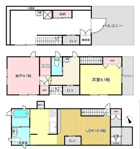 本駒込1丁目戸建の間取り