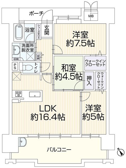 【間取り】 | オーヴィジョン照葉アクアテラス