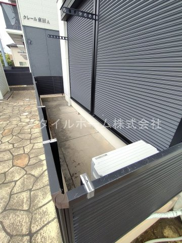 クレール東田Bのバルコニー