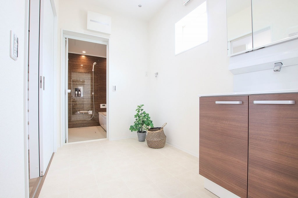 東広島市西条町御薗宇　新築一戸建て(全６棟)の独立洗面台