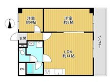 【間取り】 | ☆若江岩田パークマンションB棟