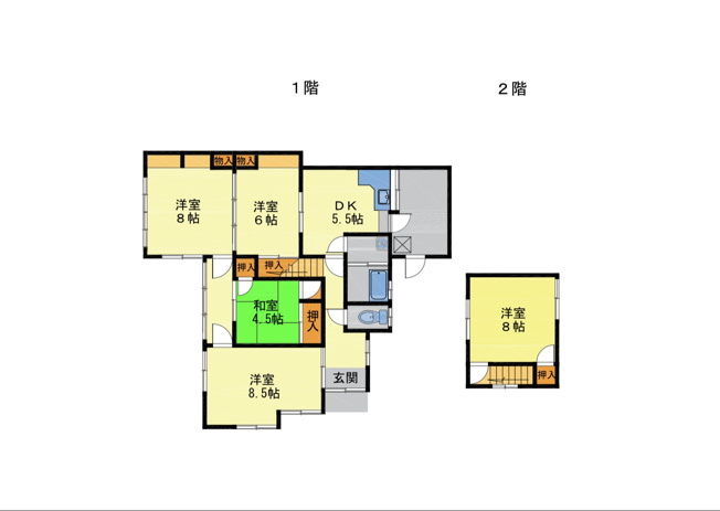 【間取り】 | 苅田町荒津 売戸建