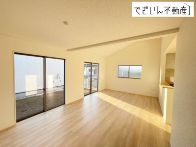 【居間・リビング】 | Cradle garden上里町嘉美第4　【平屋】新築住宅 | ≪4号棟≫
現地(2025年11月撮影)