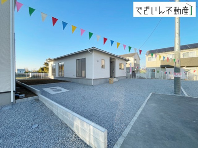 【外観】 | Cradle garden上里町嘉美第4　【平屋】新築住宅 | ≪4号棟≫
現地(2025年11月撮影)