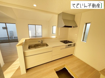 【キッチン】 | Cradle garden上里町嘉美第4　【平屋】新築住宅 | ≪4号棟≫
現地(2025年11月撮影)