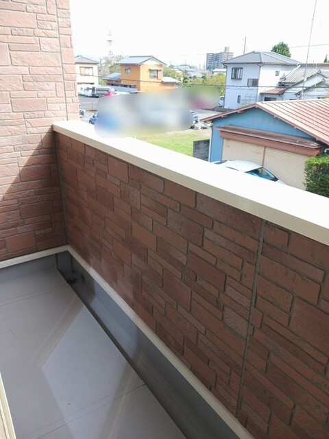 ラフレシール　ガーデンのバルコニー