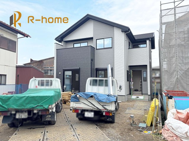 水戸市東台1期　新築戸建て　1号棟の外観|ご予約を頂ければ、『平日』はもちろん『早朝』や『夜間』もご見学可能です♪お気軽にお申し付けください♪