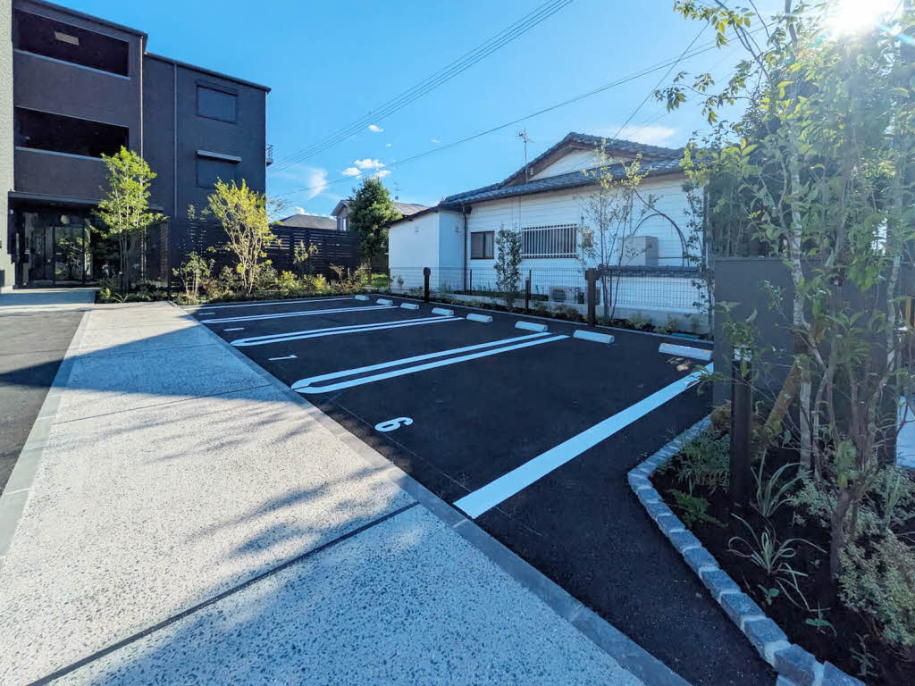 菊池郡菊陽町大字原水の賃貸マンションの駐車場