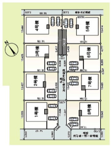 【区画図】 | Cradle garden上里町嘉美第4　【平屋】新築住宅
