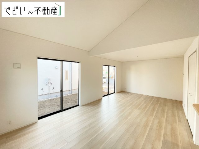 【居間・リビング】 | Cradle garden上里町嘉美第4　【平屋】新築住宅 | ≪5号棟≫
現地(2025年11月撮影)