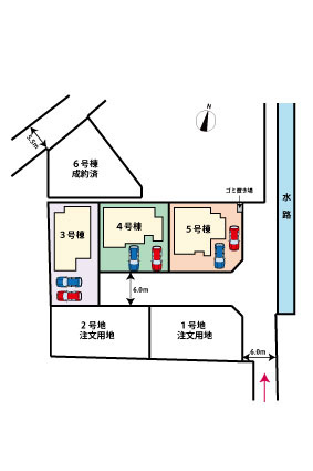 神在東２丁目　新築戸建の区画図