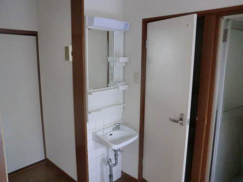 森田マンションの洗面所