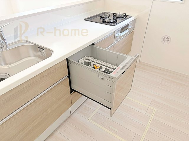 水戸市東台1期　新築戸建て　2号棟の設備|ビルトイン食器洗い乾燥機付き！とってもラクラク嬉しい時短アイテムです♪