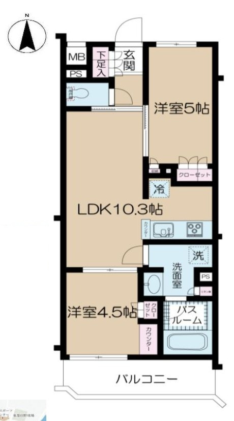 デュオステージ京成曳舟の間取り