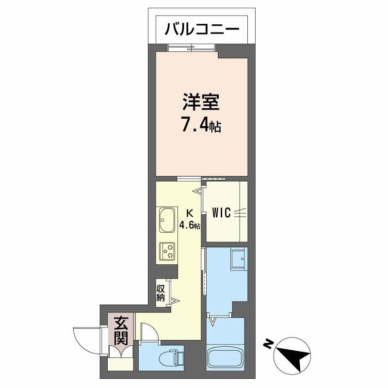 熊本市中央区本荘５丁目の賃貸マンションの間取り