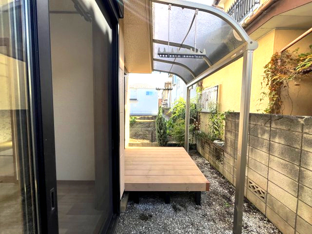 入間市下藤沢のバルコニー