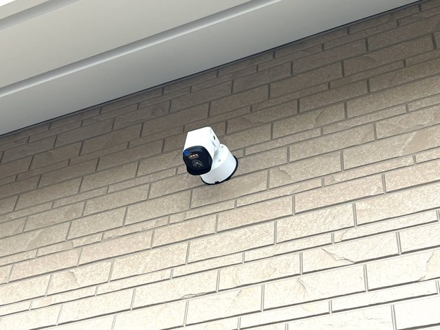 【防犯設備】 | 厚南小学校に通える新築戸建平屋　宇部市際波　第６－１号棟　クレイドルガーデン　アーネストワン | 防犯カメラも標準装備