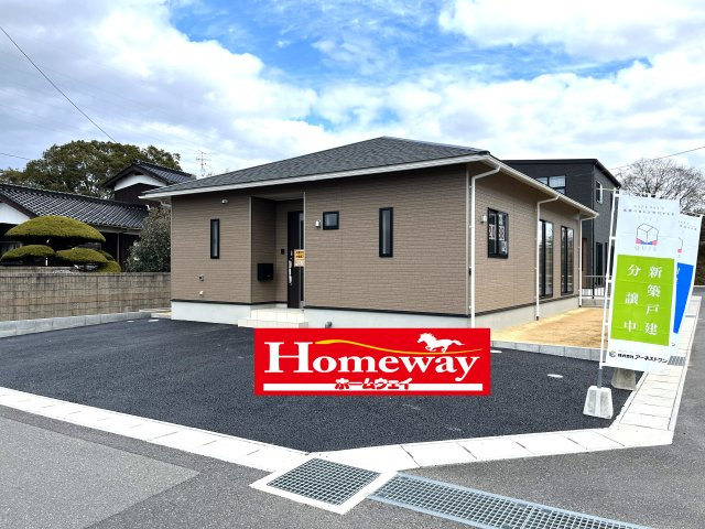 【外観】 | 仲介手数料無料！厚南小学校に通える新築戸建平屋　宇部市際波　第６－１号棟　クレイドルガーデン　アーネストワン | かわいいお家になって誕生しました