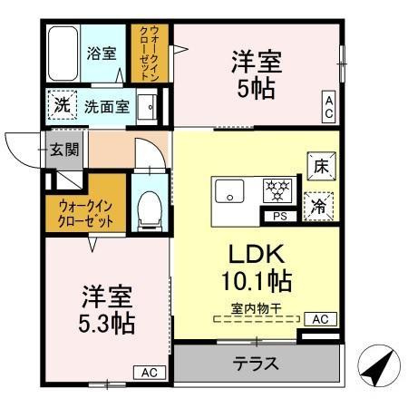 【間取り】 | Asset-Court曙町