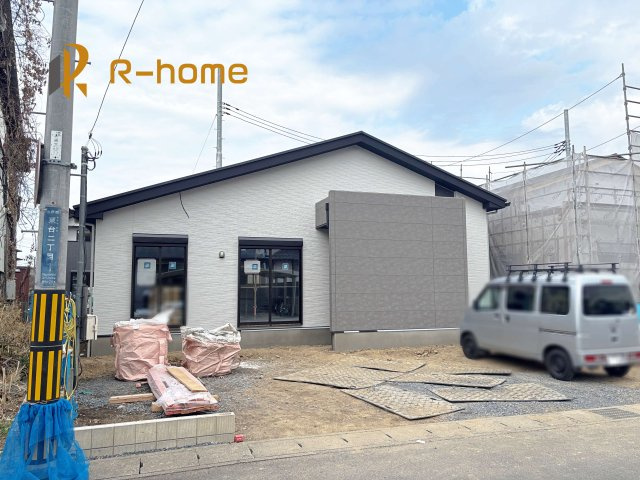 水戸市東台1期　新築戸建て　4号棟の外観|2026年1月完成予定！近隣の同仕様完成物件をご見学いただけます♪