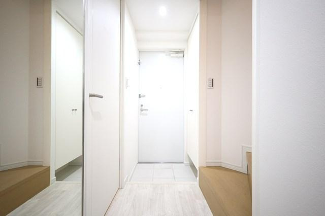 港区六本木５丁目の賃貸マンションの玄関|同反転タイプ