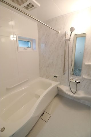 横芝光町横芝L区／9.68ｋｗ太陽光発電システム付　新築一戸建の浴室|トクラスの高級感あふれる浴室です！