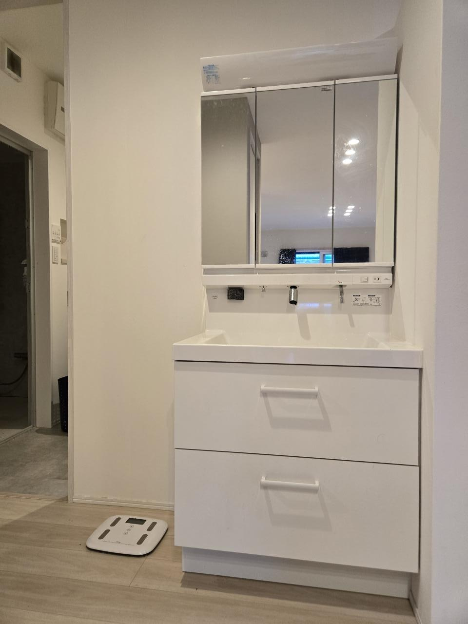 南国市甘枝　中古戸建ての洗面所