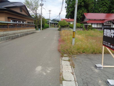 【前面道路含む現地写真】 | 大館市赤石伊勢堂岱・土地物件