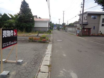 【前面道路含む現地写真】 | 大館市赤石伊勢堂岱・土地物件
