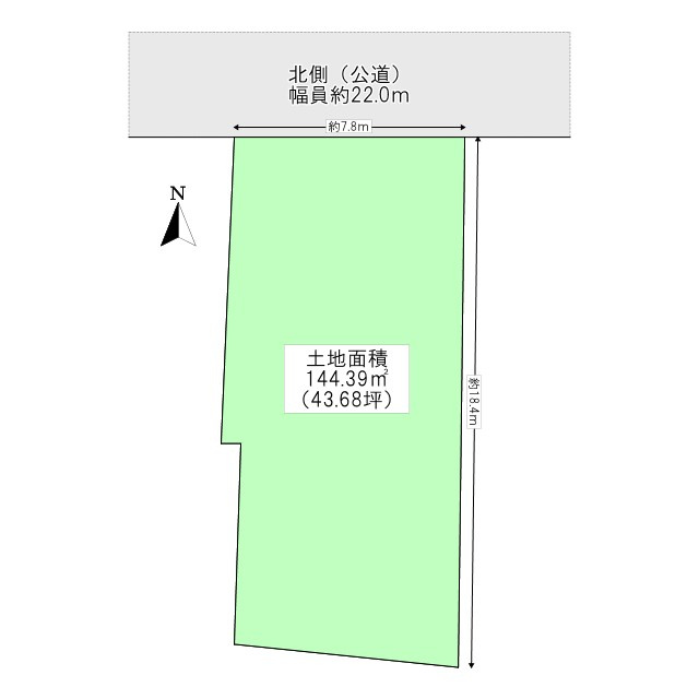 守口市八雲中町2丁目土地の区画図