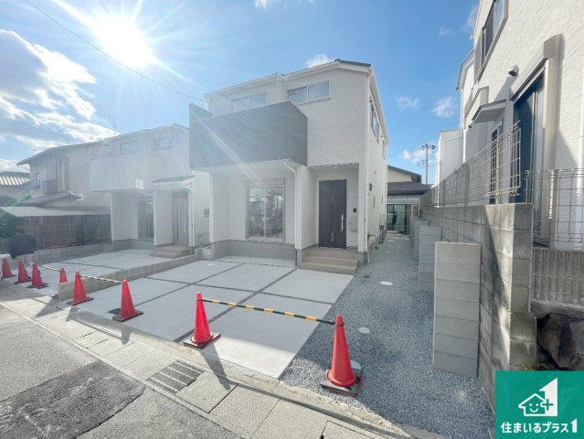城陽市寺田尼塚　第1期　新築一戸建ての外観|お客様に長く安心して住んでいだだける事にこだわった家づくり！住んでからのアフターサービスにもしっかりと取り組んでいます！