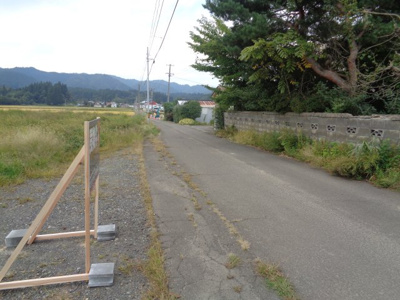 【前面道路含む現地写真】 | 大館市本宮字谷地橋39-2