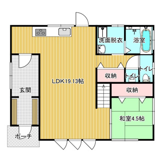 【間取り】 | 横田M邸　商談中 | １階間取り