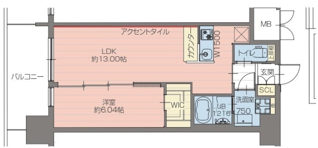 プレジオ梅田の間取り